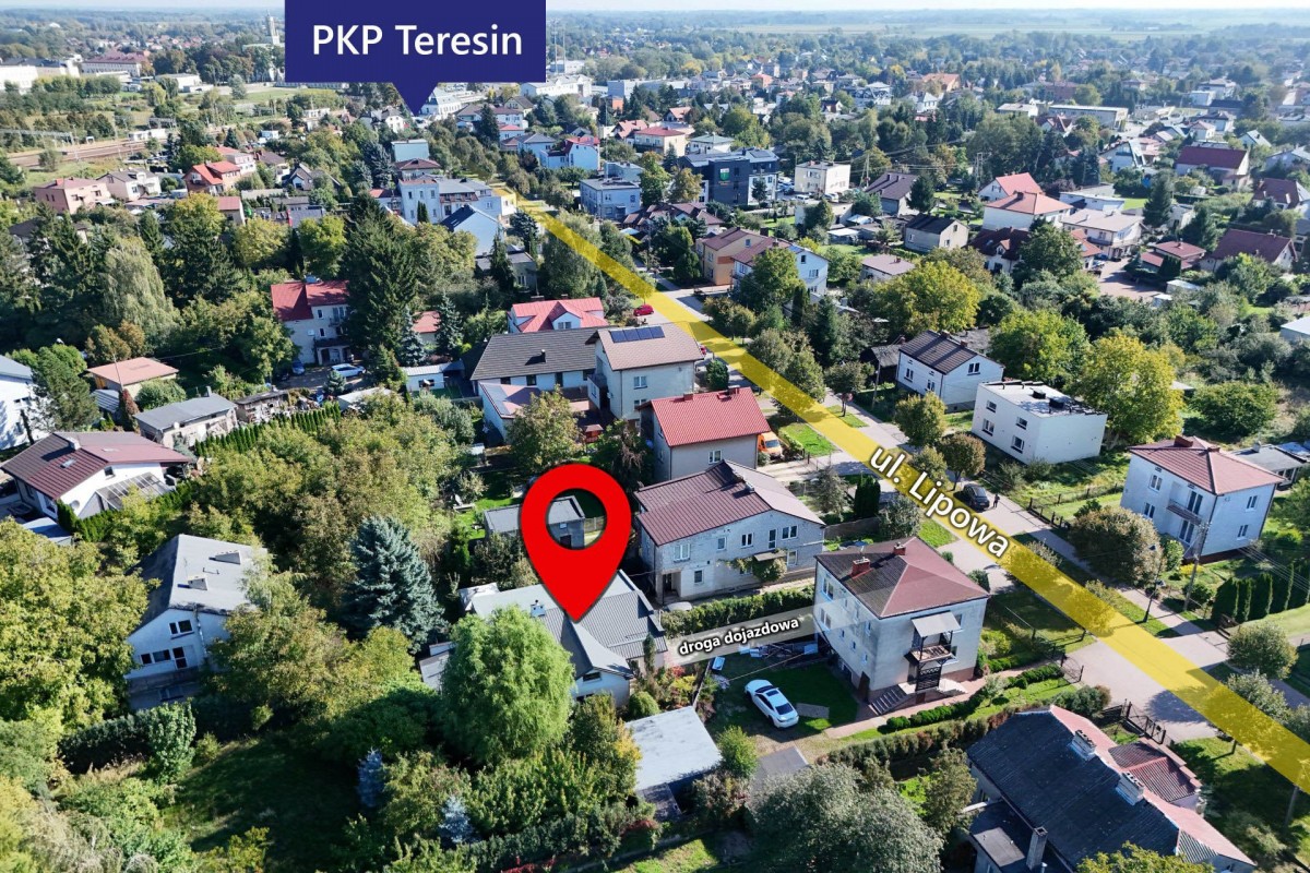 Dom 94 m² na działce 770 m² – Teresin, ul. Lipowa — zdjęcie 1