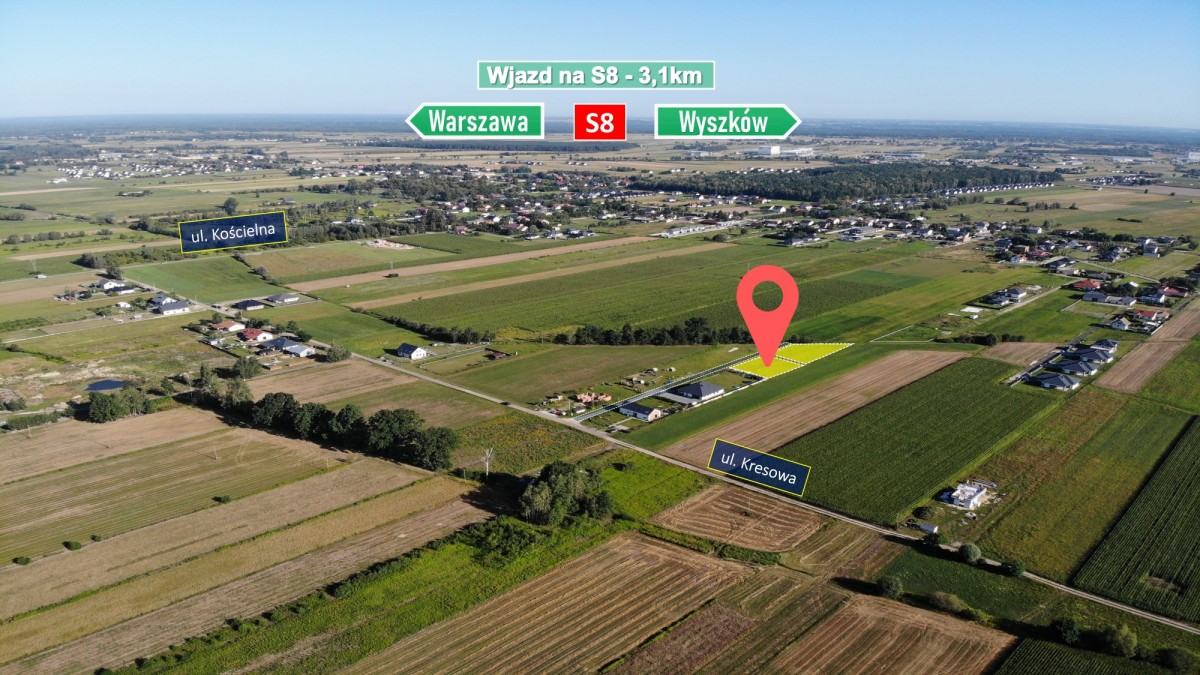 WOLA RASZTOWSKA  |  DZIAŁKA 1241 m² | WZ W TRAKCIE — zdjęcie 2