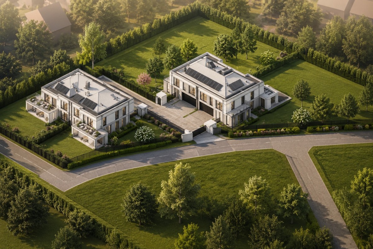 4 domy | PnB | działki około 1.000 m2 | odrolnione — zdjęcie 1
