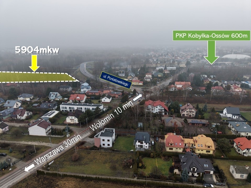 DZIAŁKI INWESTYCYJNE PRZY PKP KOBYŁKA–OSSÓW|5904m2 — zdjęcie 5