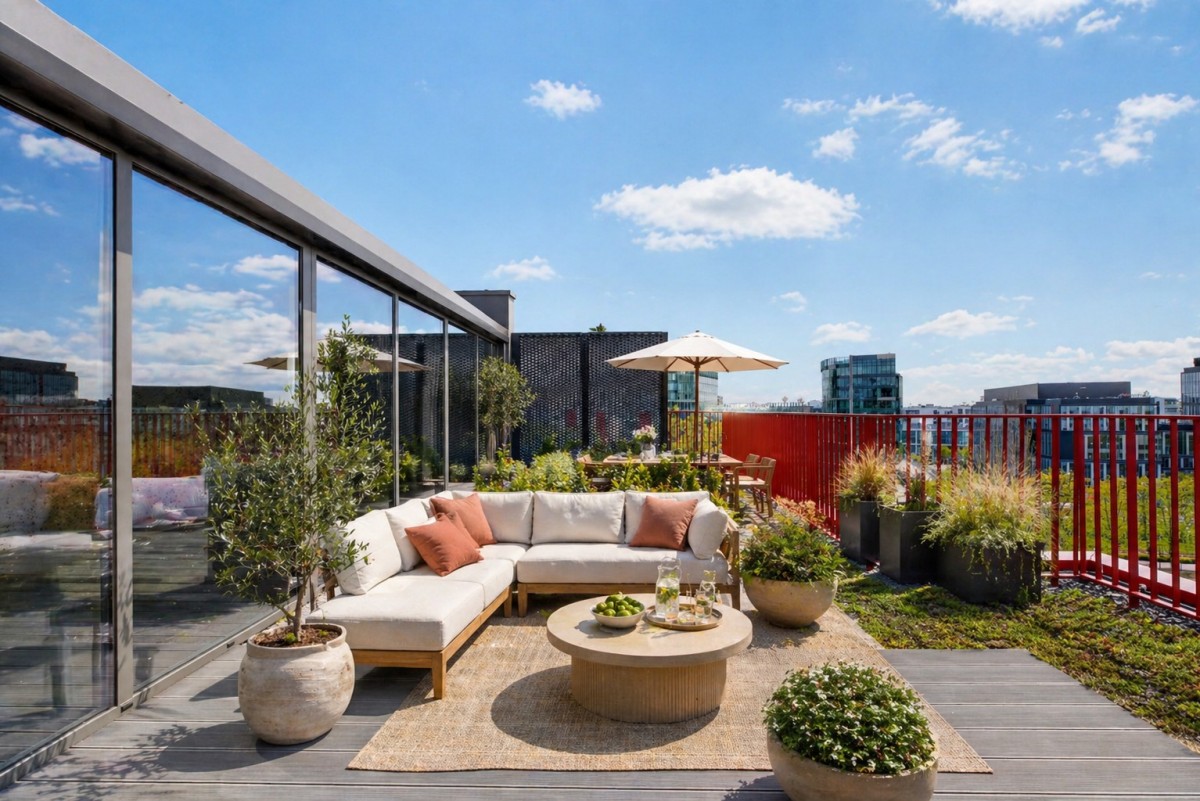 Penthouse z prywatnym ogrodem na dachu — zdjęcie 1