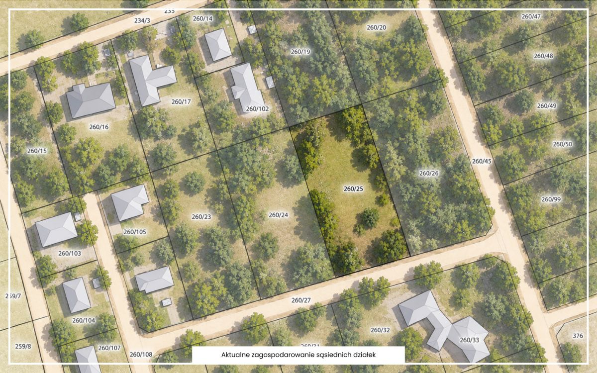 Działka 3020 m² | Łoś | MPZP MN1 — zdjęcie 2