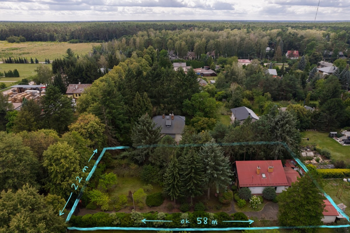 Magdalenka | działka z domem | 1286 m² | MPZP — zdjęcie 3
