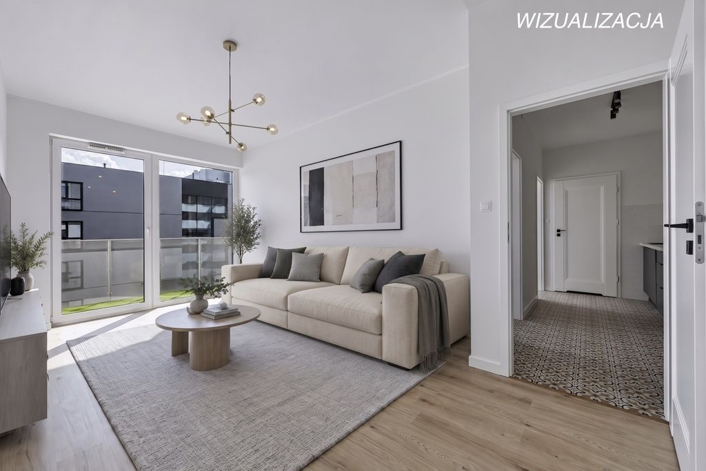 3 pokoje | 49,05 m² | duży balkon | Modern Mokotów — zdjęcie 4