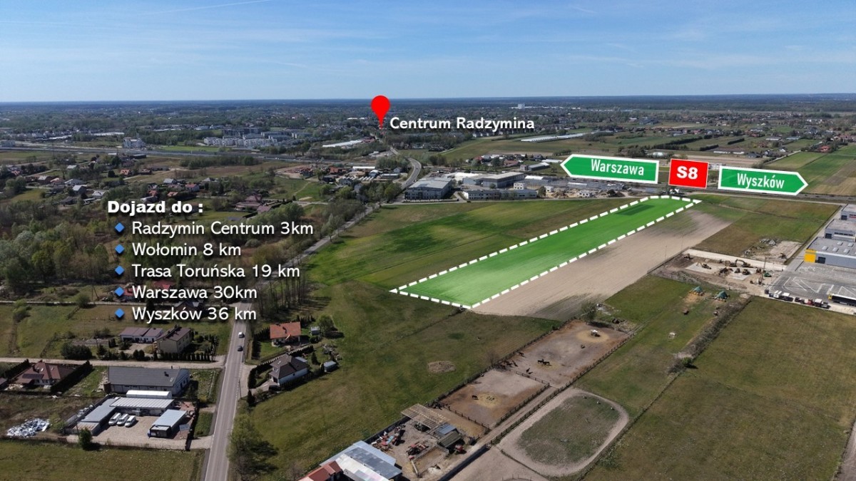 Teren inwestycyjny 2,13 ha | Radzymin | MPZP P/U — zdjęcie 3