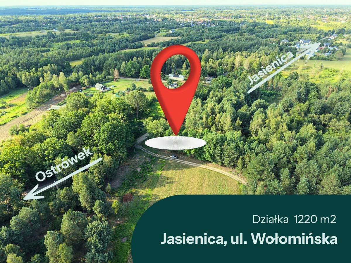 Duża, Kszałtna działka. Jasienca gm. Tłuszcz — zdjęcie 1