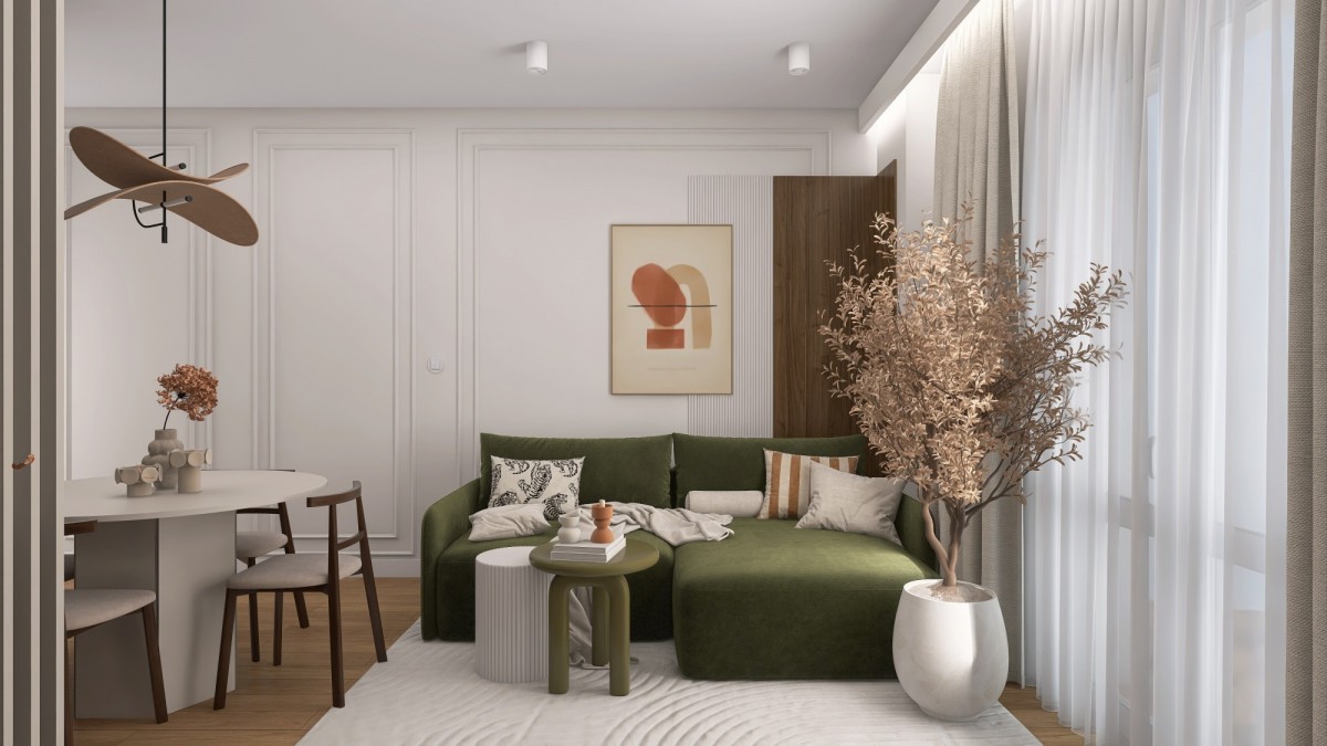Dwustronne, balkon, 1 piętro, cegła, zieleń, blisk — zdjęcie 4