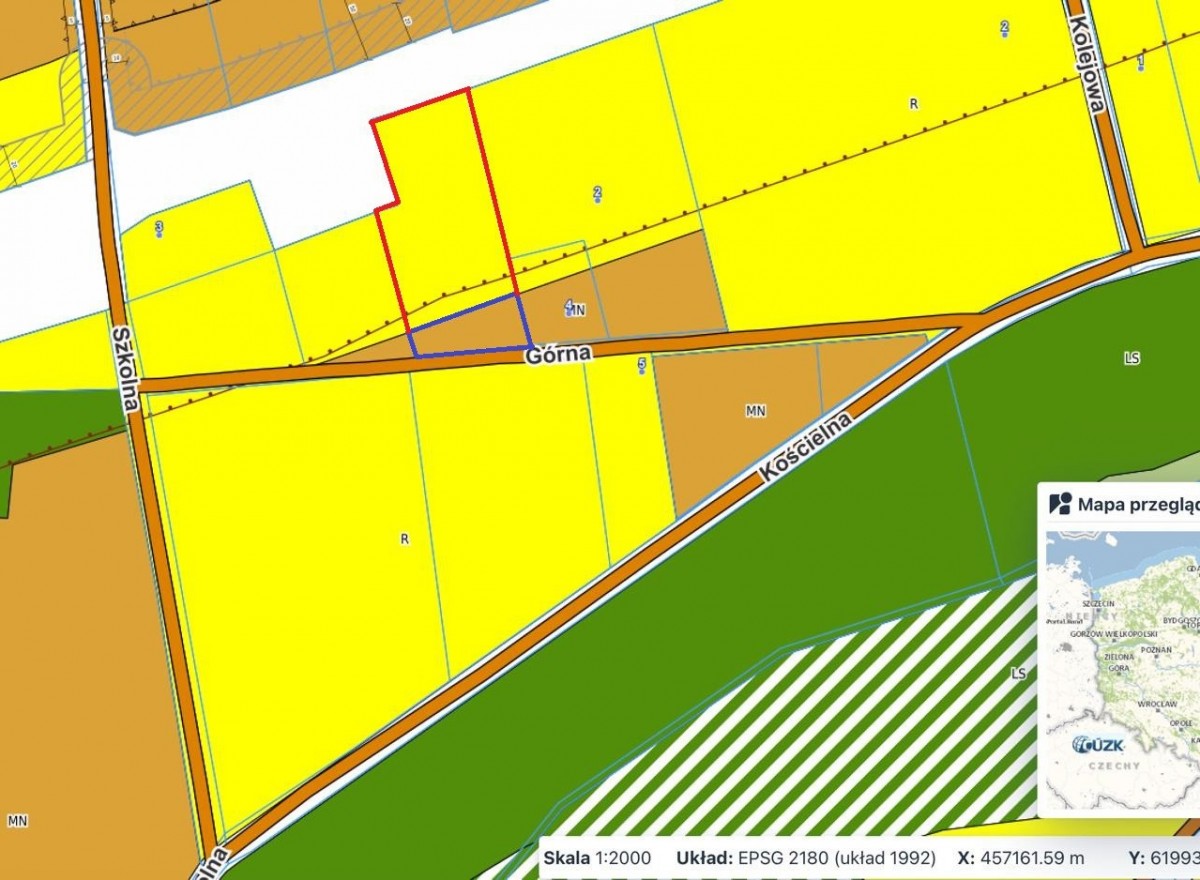 Działka 6 800 m² z pod zabudowe jednorodzinna — zdjęcie 2
