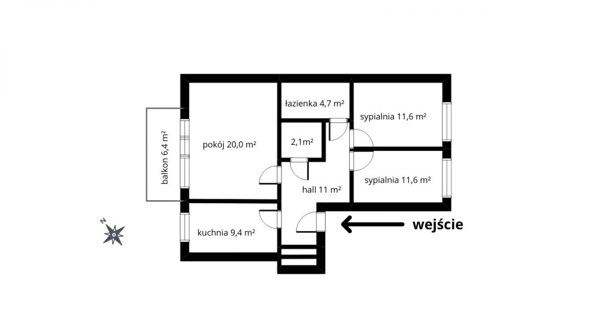 3 pokoje na sprzedaż, Bemowo — zdjęcie 2