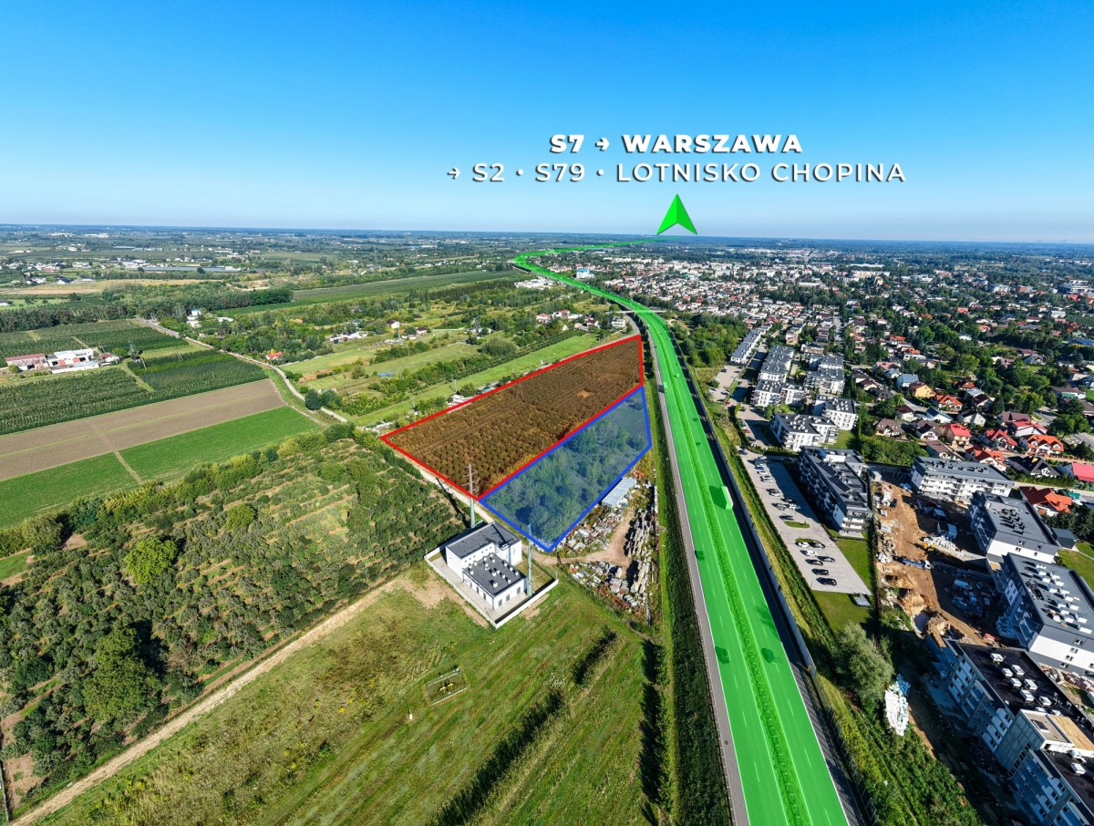 Teren Inwestycyjny 2,38 ha - GRÓJEC - S7 — zdjęcie 2