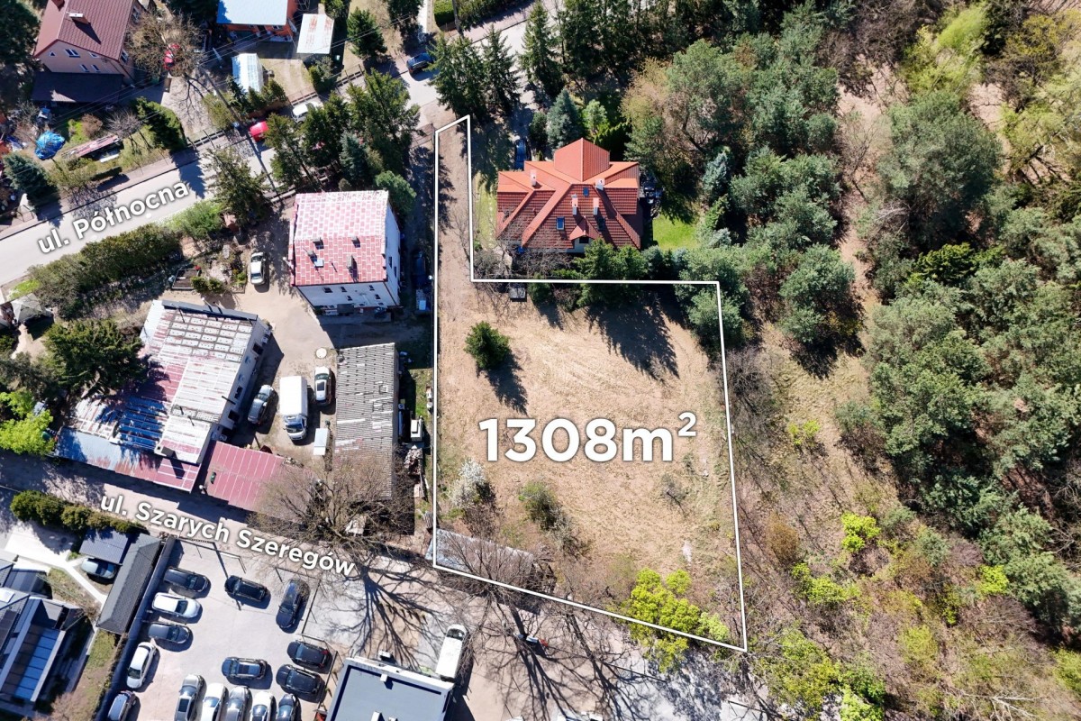 Działka 1305m2, Milanówek północny — zdjęcie 2