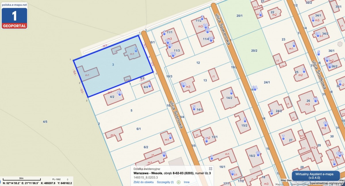 Działka inwestycyjna 1823 m² w Warszawa Wesoła — zdjęcie 1