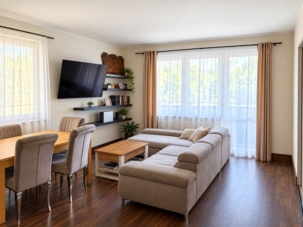 4-pokojowe mieszkanie 80 m² z balkonem i miejscem — zdjęcie 2