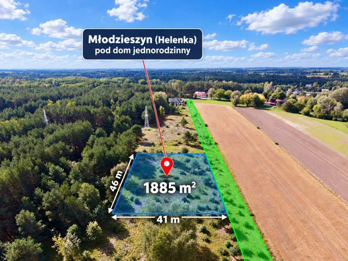Działka z WZ | 1885m2 | Helenka koło Sochaczewa — zdjęcie 1